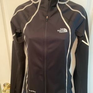 Black TNF reflective Apex jacket